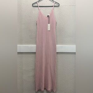 Light Pink Slip Maxi Dress with Adjustable Straps
